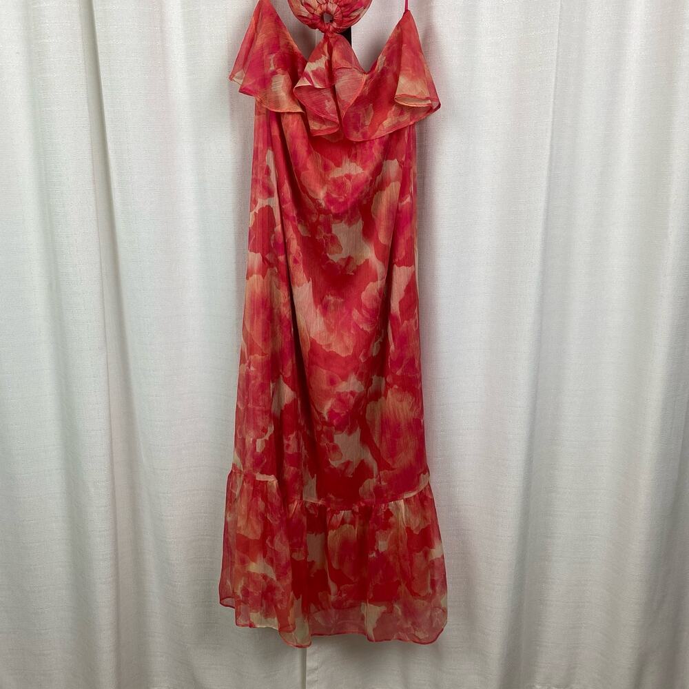 Gianni Bini Cherry Myra Halter Cutout Maxi Dress Sz.10 NWT - Picture 7 of 16
